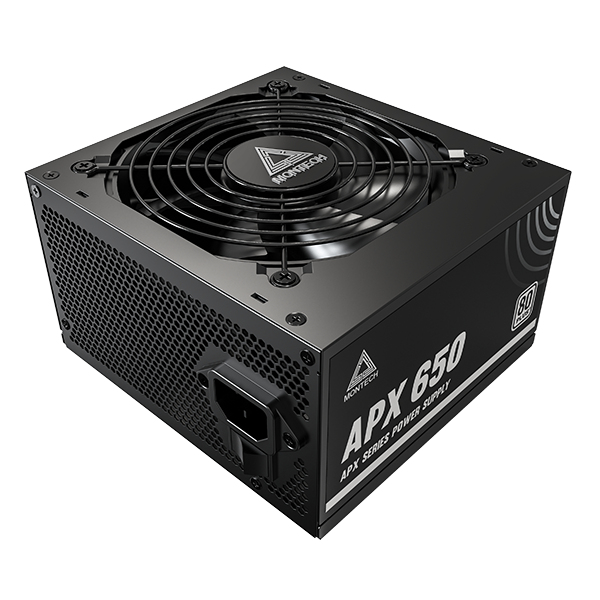 Montech APX650 enhed til strømforsyning 650 W 20+4 pin ATX ATX Sort