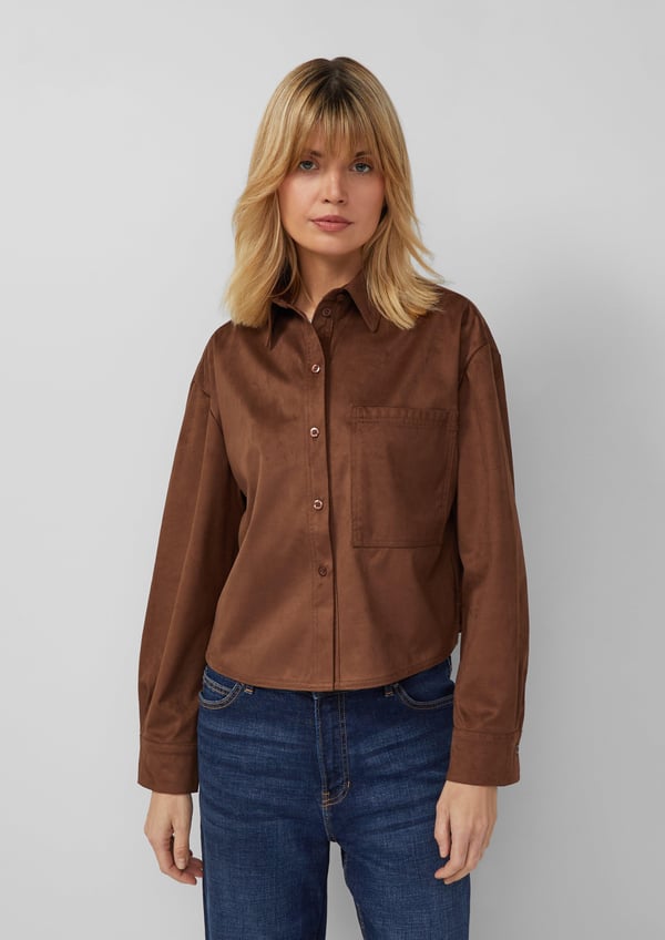 s.Oliver 2173107.8837.42 skjorte & top Langærmet Polyester