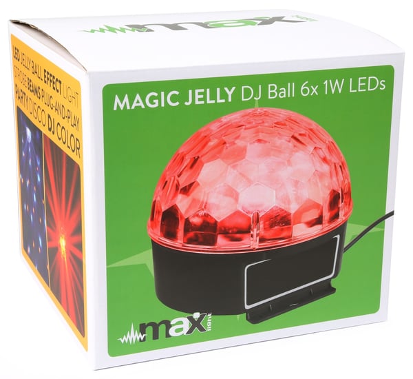 MAX Music Magic Jelly DJ Ball Lämplig för inomhusbruk Disco stroboskop Svart, Grön