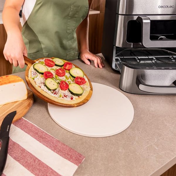 Miniatyrbillede 9 af 13: Cecotec Cecofry FoodCourt 18000 4Pizza Enkelt 18 L Enkeltstående 2700 W Varmluftsteger Sølv