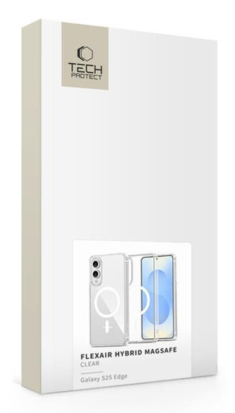 Miniatyrbillede 4 af 6: TECH-PROTECT FLEXAIR HYBRID MAGSAFE GALAXY S25 EDGE CLEAR