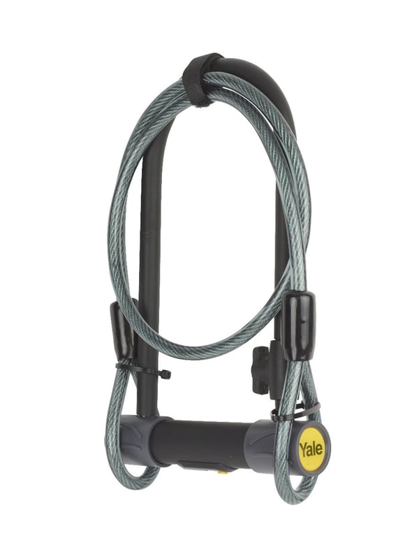 Yale YUL2C/13/230/1 cykellås Sort 115 mm U-lås