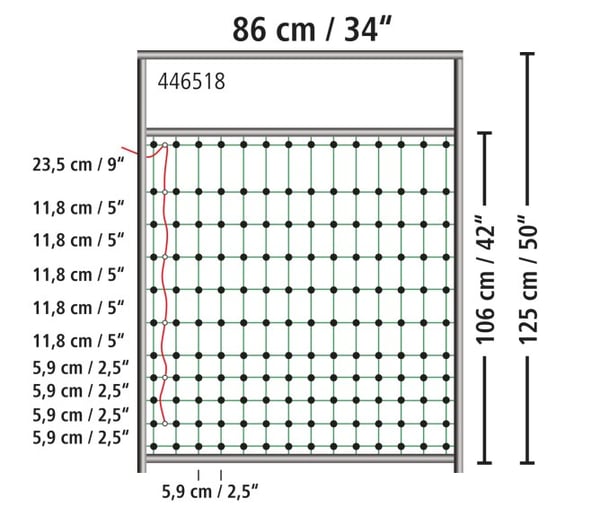 Kerbl 446518 tilbehør til havehegn og afskærmning