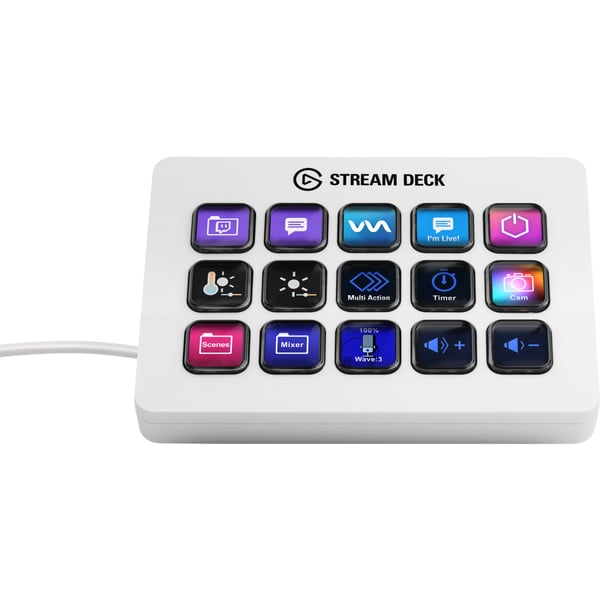 Miniatyrbild 6 av 6: Elgato 10GBA9911 tangentbord Spela USB Vit