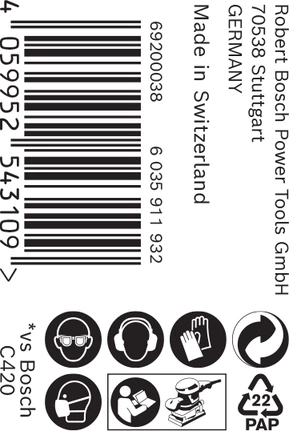 Bosch 2 608 900 907 sandpapir Slibeskive 1 stk