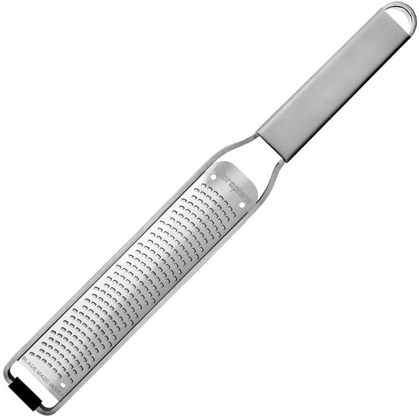 Microplane 59020 Manuelle rivejern og spiralsnitter Fladt rivejern Grå, Rustfrit stål