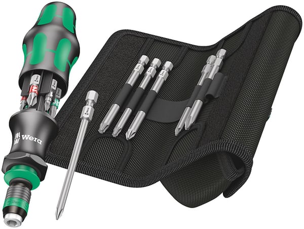 Miniatyrbillede 1 af 4: Wera 05051017001 manuel skruetrækker Multi-bit skruetrækker Kombinationsskruetrækker