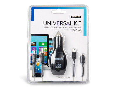 Miniatyrbillede 5 af 8: Hamlet XPW12MOB oplader til mobil enhed E-bog-læser, MP3, Smartphone, Tablet Sort Cigartænder Automatisk