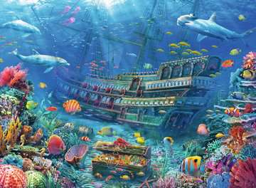 Ravensburger Sunken Ship XXL Pussel 200 styck Flora och fauna