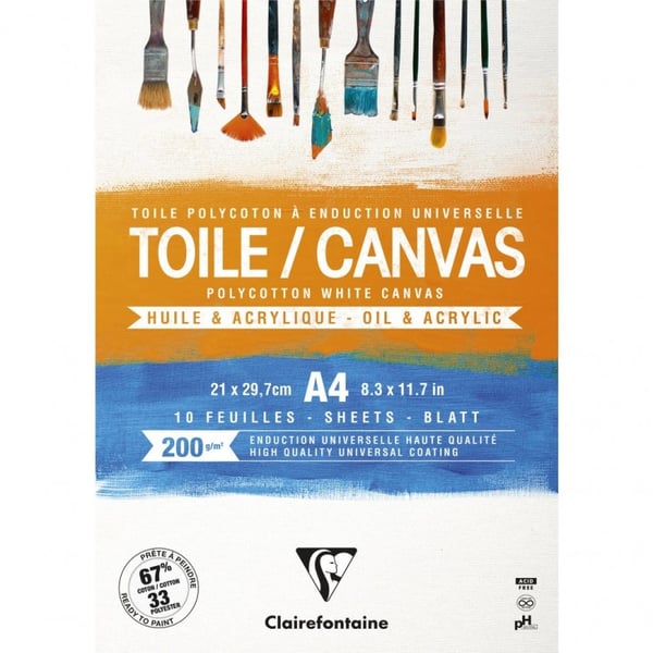 Clairefontaine 975207C speciel papir til kunsthåndværk 10 ark