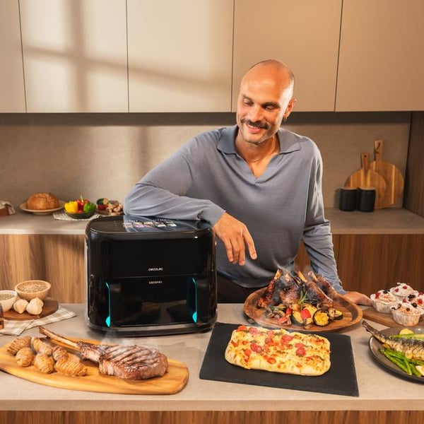 Miniatyrbild 3 av 14: Cecotec Cecofry&Grill Smokin'Prime 11000 Single 11 l Fristående 2800 W Varmluftsfritös Svart