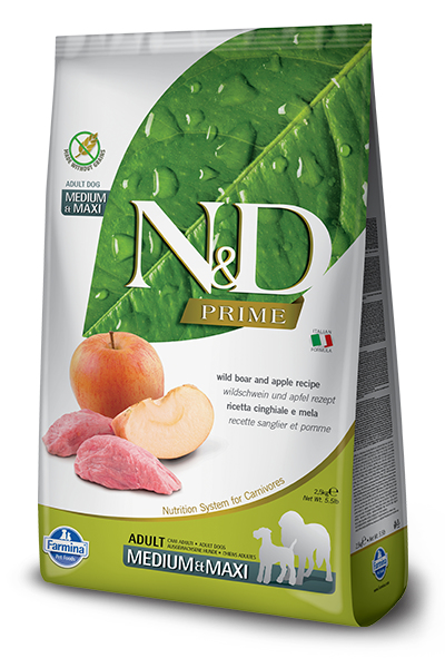 Farmina Pet Food N&D Prime 12 kg Voksen Æble, Vildsvin