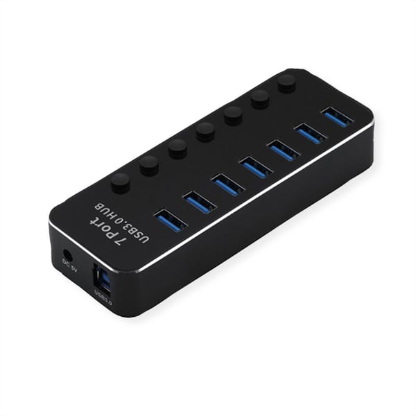 ROLINE 14.02.5057 gränssnittshubbar USB 3.2 Gen 1 (3.1 Gen 1) Type-A 5120 Mbit/s Svart