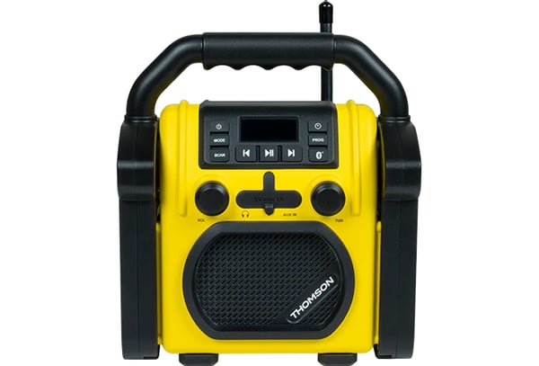 Thomson WKR50BT radio Bærbar Analog Sort, Gul