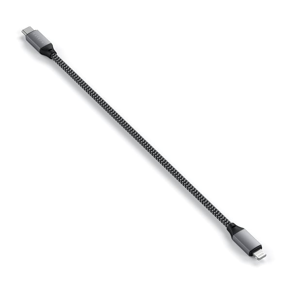 Miniatyrbillede 3 af 4: Satechi ST-TCL10M USB-kabel 0,25 m USB C USB C/Lightning 0,48 Gbit/sek. Sort, Grå