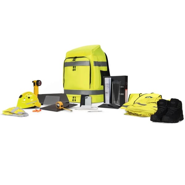 Miniatyrbillede 3 af 14: DICOTA Hi-Vis rygsæk Gul Polyethylenterephthalatfolie (PET), Termoplastisk polyurethan (TPU)