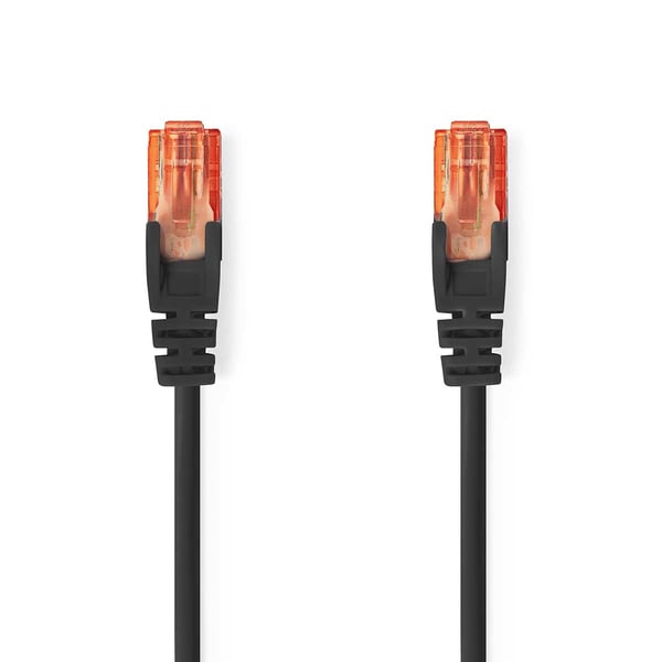 Miniatyrbillede 1 af 2: Nedis CCGL85200BK05 netværkskabel Sort 0,5 m Cat6 U/UTP (UTP) Rund
