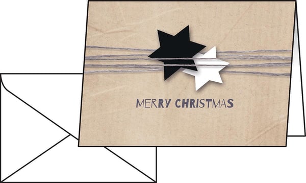 Miniatyrbillede 2 af 4: Sigel Christmas Cards Standard lykønskningskort Jul 25 stk