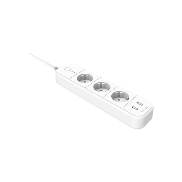 Tenda SP15(EU) älykäs jatkojohto 3 AC-pistorasia(a) 2 Valkoinen