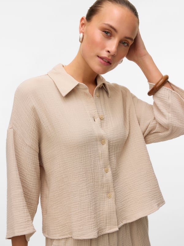 Vero Moda VMNATALI Shirt,10279685,XL Skjorte Bomuld