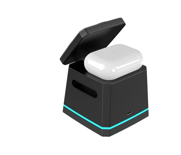 Energizer WCP307 oplader til mobil enhed Hovedtelefoner, Smartphone, SmartWatch Sort USB Trådløs opladning Hurtig opladning Indendørs