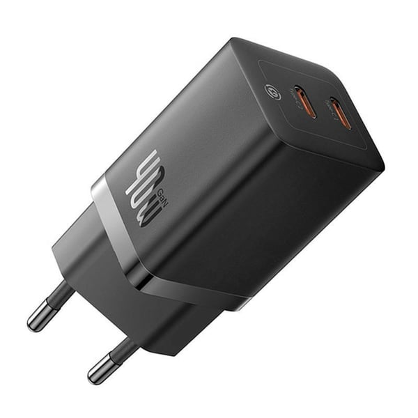 Baseus GaN5 Pro 40W Universal Svart AC Snabb laddning inomhus