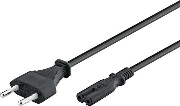 Goobay 50084 el-ledning Sort 1,5 m CEE7/16 C7 forbinder