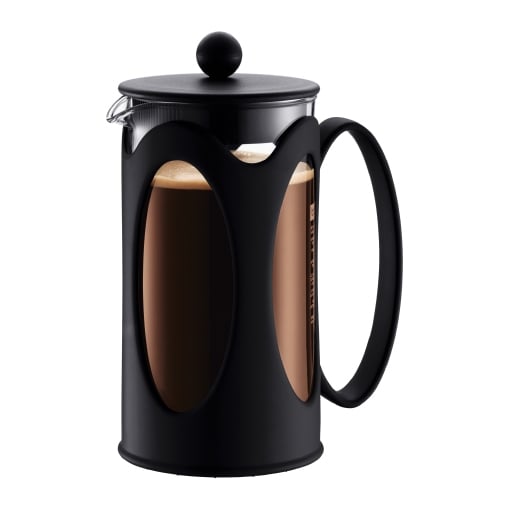 Miniatyrbillede 1 af 5: Bodum KENYA Stempelkande 1 L Sort, Transparent