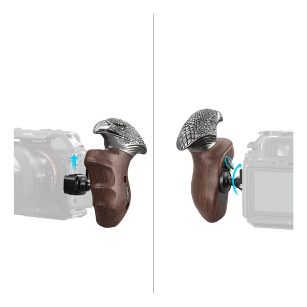 Miniatyrbillede 2 af 4: SmallRig 4817 digital kamera batterigreb Håndgreb til digitalt kamera Aluminium, Træ