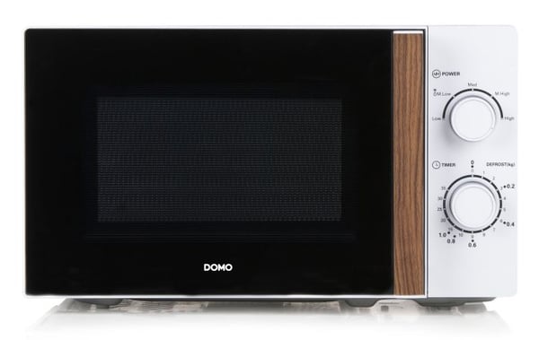 Miniatyrbillede 4 af 17: Domo DO2720 mikrobølgeovn Hvid, Træ Solo mikroovn Bordplade 200 L 700 W