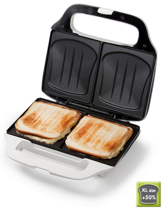 Miniatyrbillede 4 af 4: Domo DO9056C sandwichtoaster 900 W Hvid