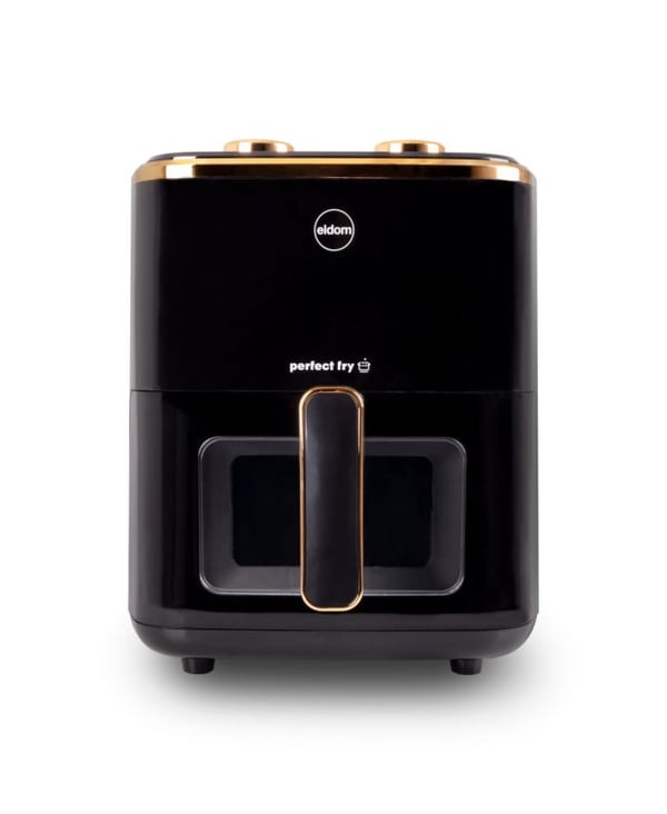 ELDOM FRITTA fat-free fryer capacity 5.0 l adjustable temp. clock 1500 W Single 5 l Fristående Varmluftsfritös Svart