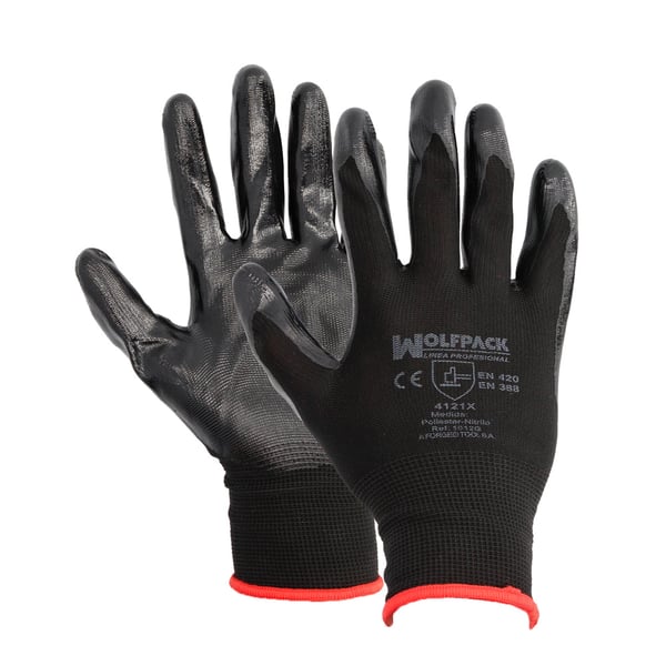 Wolfpack Guantes Nitrilo / Nylon Impregnado 11'