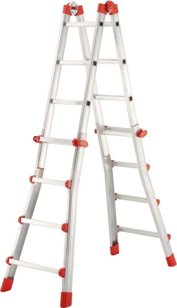Miniatyrbillede 1 af 4: Hailo 7516-151 stige Foldestige Aluminium