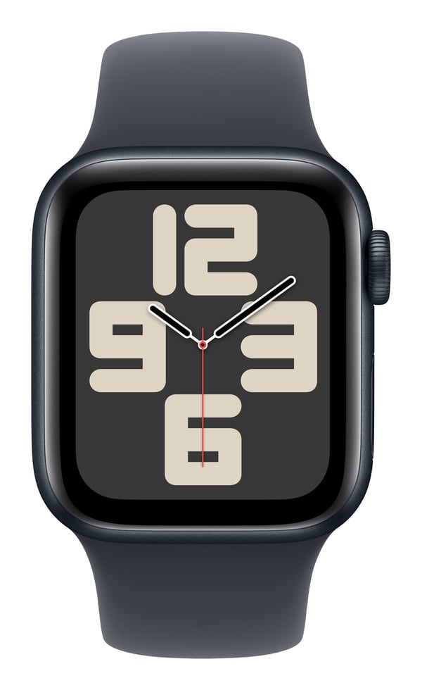 Apple Watch SE OLED 40 mm Digital 324 x 394 pixel Berøringsskærm 4G Sort Wi-Fi GPS (satellit)