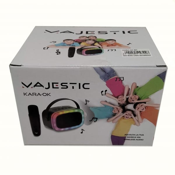 New Majestic KARA-OK Bärbar monohögtalare Svart
