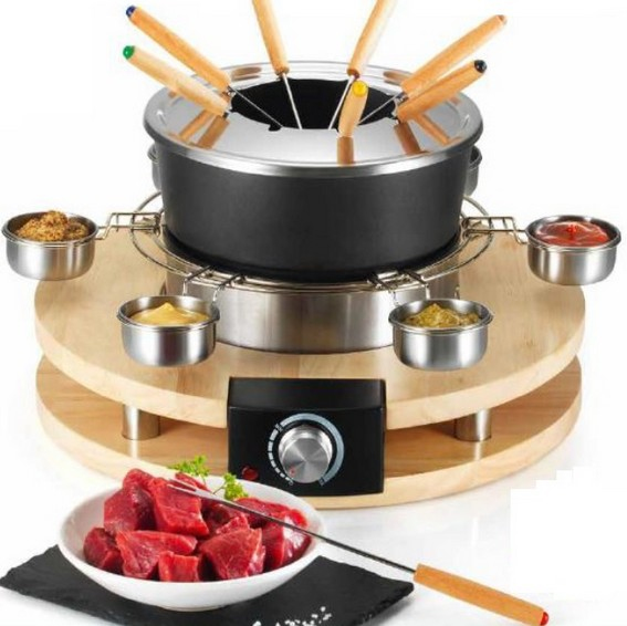 KitchenChef KCWOOD.FOND.8 fonduegryde og wok 2,7 L 8 person(er)