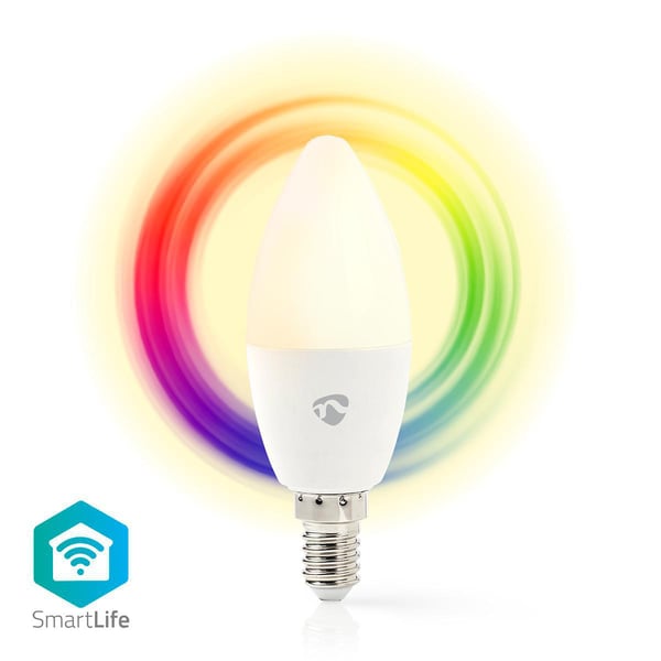 Pikkukuva 1 / 8: Nedis WIFILC11WTE14 LED-lamppu Multi, Lämmin valkoinen 2700 K 4,5 W E14 G