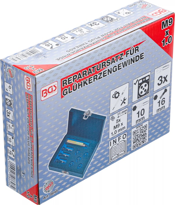BGS technic Repair Kit for Glow Plug Threads