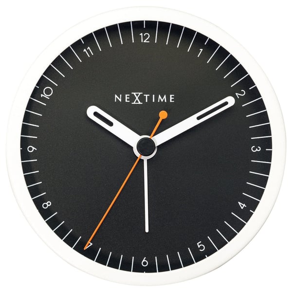 NeXtime Small Mekanisk vækkeur Sort, Hvid