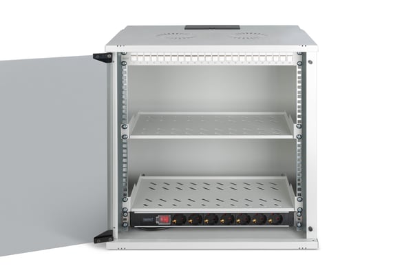 Digitus DN-49206-SET rack 12U Väggmonterad rack Grå