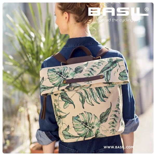 Miniatyrbillede 3 af 10: Basil Ever-Green Bagside Cykeltaske 14 L Polyester Grøn, Grå