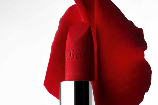 Miniatyrbillede 3 af 5: Dior Rouge 3,5 g 999 Velvet Finish