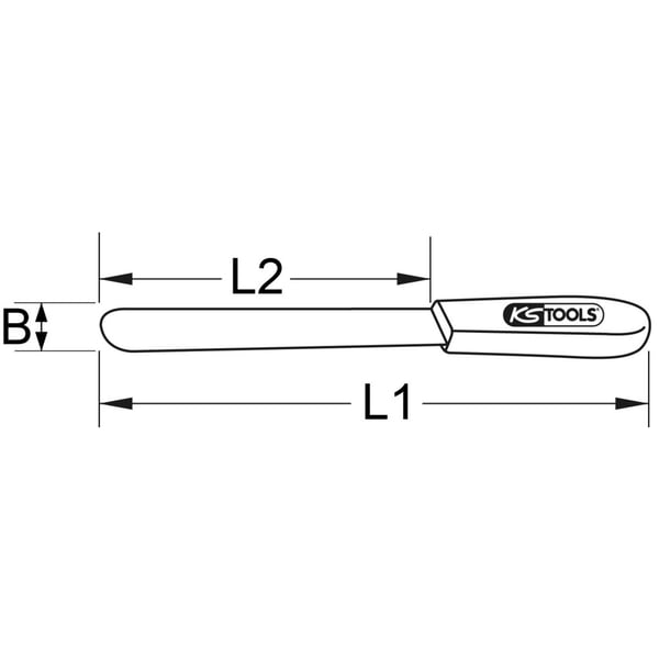 Miniatyrbillede 2 af 2: KS Tools 963.9517 spartelkniv