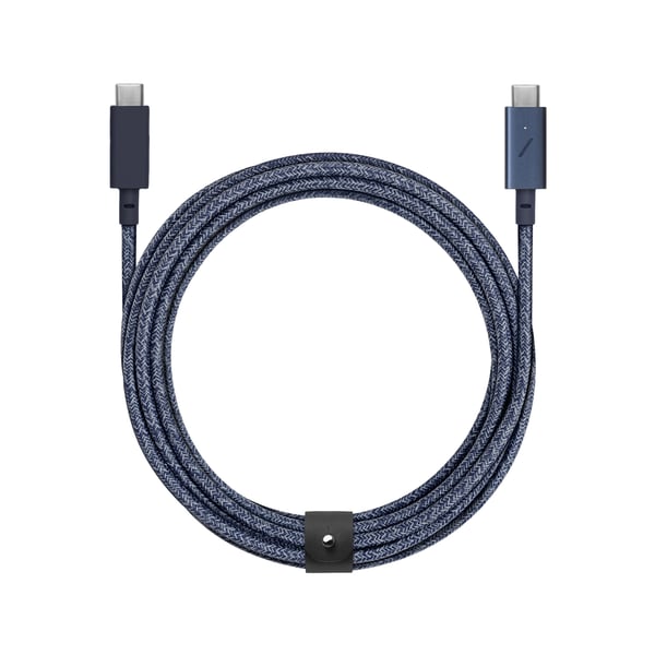 Native Union Belt Cable Pro USB-kaapeli USB 2.0 2,4 m USB C 0,48 Gbit/s 100 W Sininen