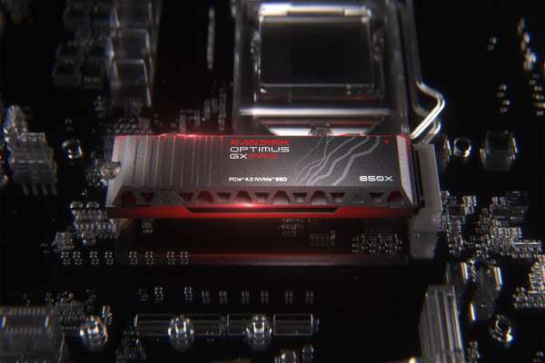 Miniatyrbillede 3 af 8: SanDisk Optimus GX PRO 850X 2 TB M.2 PCI Express 4.0 NVMe TLC 3D NAND