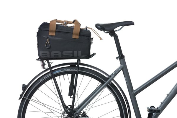 Basil Miles Bagside Cykeltaske 7 L Polyester Sort, Grå