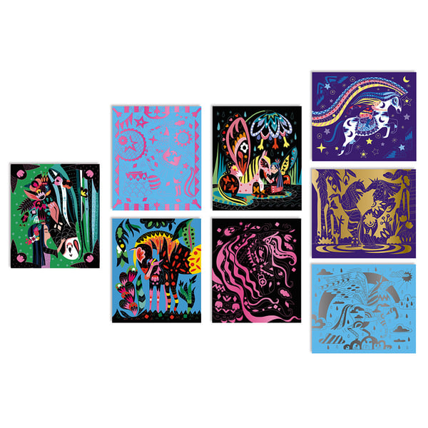 Miniatyrbillede 10 af 13: JANOD Scratch Art Horses and Unicorns
