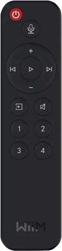 WiiM Voice Remote fjernbetjening IR trådløs Lyd Tryk på knapper WiiM Voice Remote fjernbetjening IR trådløs Lyd Tryk på knapper
