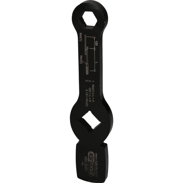 KS Tools 3/4\" Schlag-Sechskant-Schlüssel mit 2 Schlagflächen 18mm 460.5060 1 stk